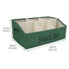 Xbopetda Snack Organizer for Countertop, Fabric Snack Bar Station with
