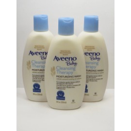 AVEENO BABY CLEANSING THERAPY MOISTURIZING WASH 8 OZ (LOT OF 3)