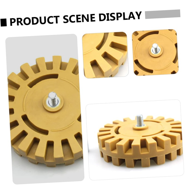Operitacx 2 Sets 4 Inches Pneumatic Degumming Wheels Rubber Eraser