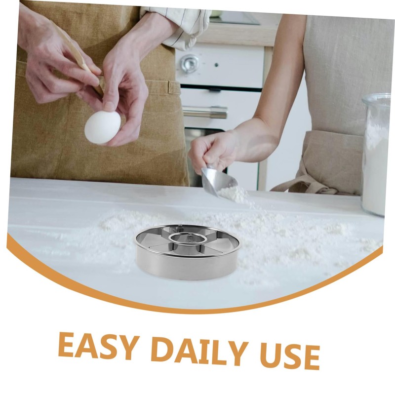ULTECHNOVO Doughnut Cutters Reusable Round Stainless Steel Fondant Molds for
