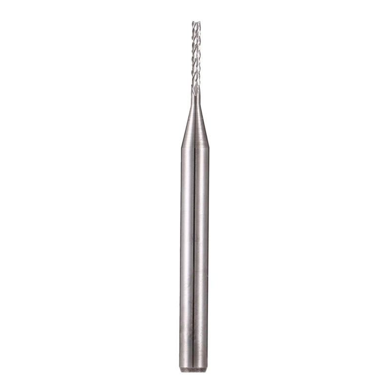 EU_HOZLY 3.175mm Carbide End Mill Engraving Bits CNC PCB Machinery