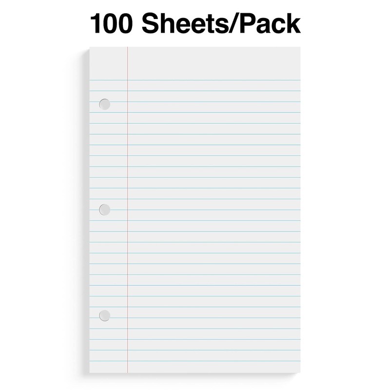 Staples 200055 College Ruled Filler Paper 5 1/2-Inch x 8