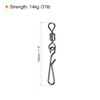 PATIKIL 20pcs 31lb Stainless Steel Fishing Rolling Swivel with Hanging