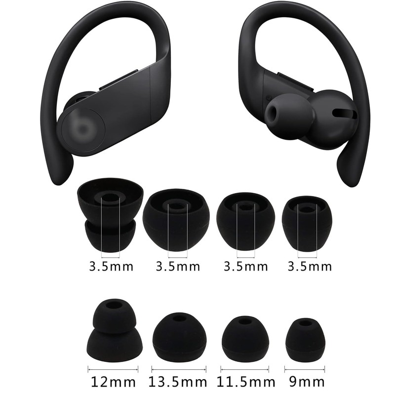 Replacement Earbud Tips for Beats Powerbeats Pro Wireless Stereo Headphones