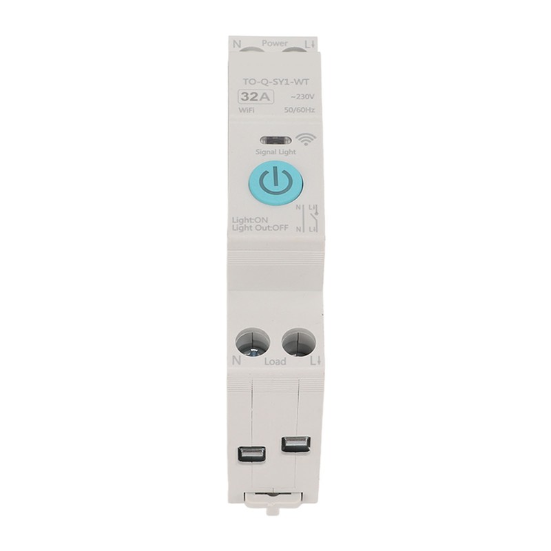 WIFI Smart Switch Breaker Wireless Phone Remote Control DIN35 Rail