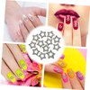 CAXUSD 12pcs Star Shaped Nail Charms Decorative Rhinestone Nail Art