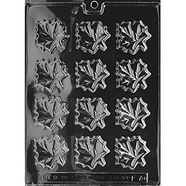 Grandmama's Goodies F078 Maple Leaves Chocolate Candy Soap Mold with Exclusive Molding Instructions…