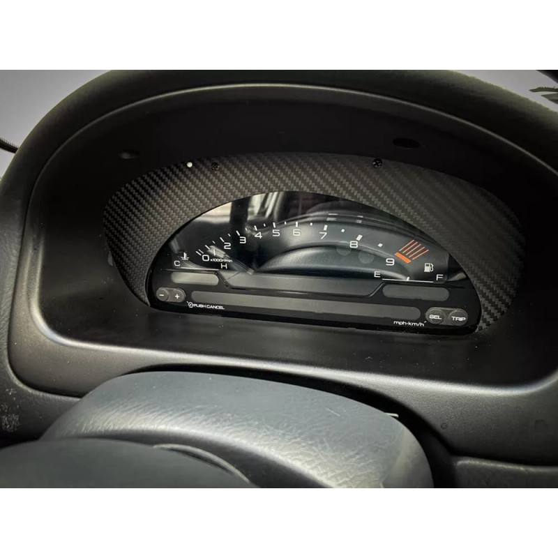 RPSDZN Twill Dry Carbon Fiber S2000 Cluster Conversion Bezel for