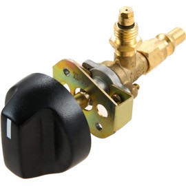 Mtsooning Grill Valve Replacement Part, Control Valve with M12x1.5 Thread and 1/4" Quick Disconnect Plug Compatible with Olympian 5500 and 5100 and Weber 200 Gas Grill, Propane Control Supply