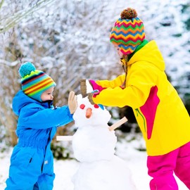 SATINIOR 6 Pairs Winter Kids Gloves Warm Knitted Toddler Gloves Baby Gloves Soft Thick Stretchy Gloves Mitten for Boys Girls (Various Color,1-4 Years)