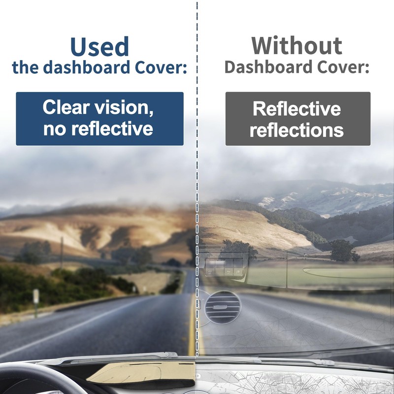 INFINAUTO Dashboard Cover Dash Cover Mat Carpet for Chevy Silverado