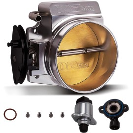 HRC GM LS Throttle Body 102mm 4 Bolt +TPS IAC For GM LS1 LS2 LS6 LS7 LSX Aluminum