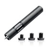 KONLLEN Threaded Carbon Fiber Pool Cue Extension with 3 Bumpers