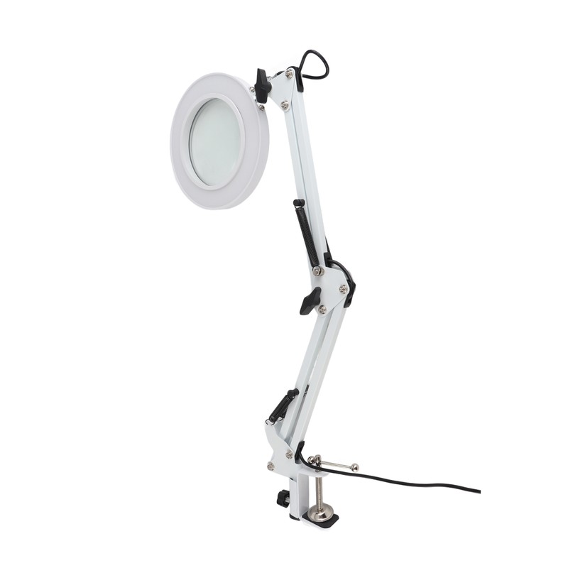 5X Magnifying Glass Clip On LED Tattoo Desk Lamp USB