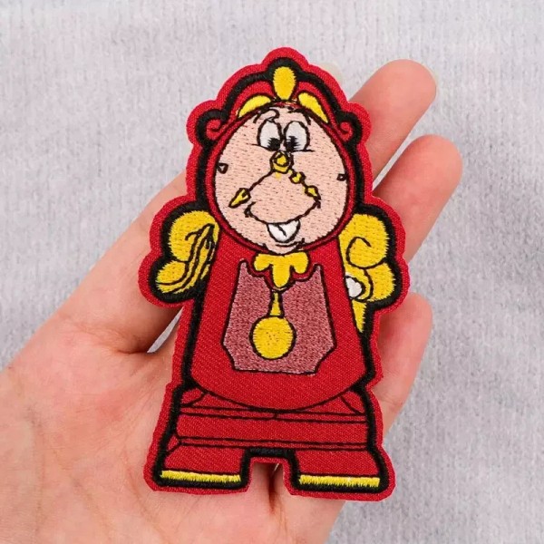 Unbranded Beauty And The Beast Inspired Cogsworth Embroidered 3.14" Tall