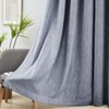 Melodieux Elegant Cotton Room Darkening Blackout Curtains for Living Room