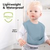 3-Pack Waterproof Baby Bibs for Eating - Lightweight Baby Bib