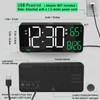 KOSUMOSU Digital LED Clock Alarm Clock Bedroom Table Clock 6.7