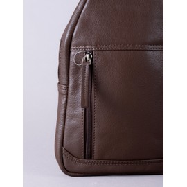 Explorer Real Leather Sling Bag for Men – Work Travel Business Bag with Adjustable Strap (Brown)