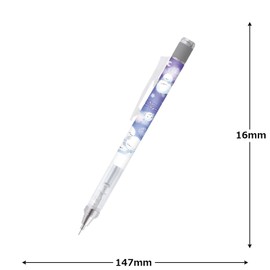 Camio Japan 228375 Mechanical Pencil, 0.5 mm, Monographic Mechanical Pencil, Pompon Shimaega