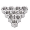 10Pcs Coupling Nut Hex M12 Stainless Steel Rod Connector Nut