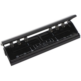 WITHYU Verstellbarer 6-Loch-Locher aus Metall, A5 A6 A7 6-Ring-Locher mit Positionierungsmarkierung, 6 Blatt-Kapazitäten Locher für Tagesplaner, Personal, Agenda, Binder Nachfüllseiten