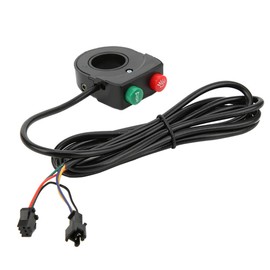 Scooter Horn Switch, 2 in 1 22.5mm Handlebar Switch Bike Headlight Light Horn Switch Plastic Bicycle Button for Motorcycle Scooter Ebike