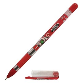 CELL Fasto Ballpoint Pens, RED, 0.7mm Fine Point, Pack of 5, Smooth Writing, Perfect School Office Home Use, ZOFAX Black Ball Pen