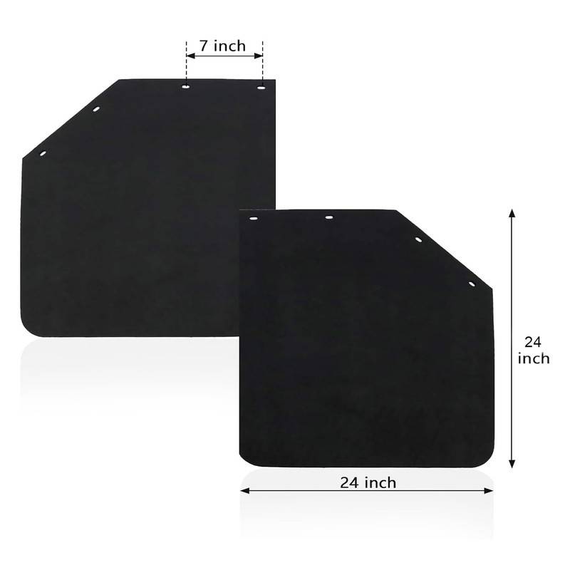 RILONH 24 x 24Inch Mud Flaps for Semi Trucks Tractor