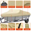 NEXCOVER Trailerable Boat Cover, Length: 17’-19’ Beam Width: up to