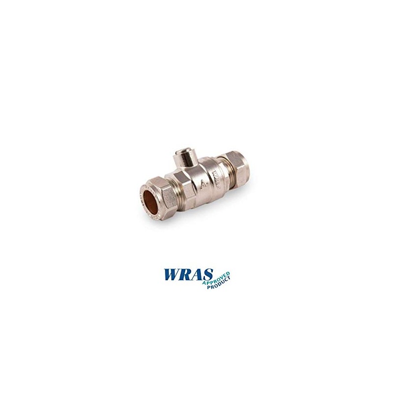 2 Number 15mm Isolating Valve CP Full Flow Bore Compression