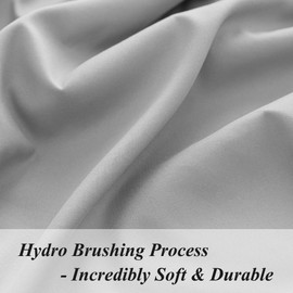 Full Size Fitted Sheet Only - Premium 1800 Super Soft & Cozy Microfiber, Wrinkle, Fade, Shrinkage Resistant Deep Pocket Full Fitted Bottom Sheet, Light Gray