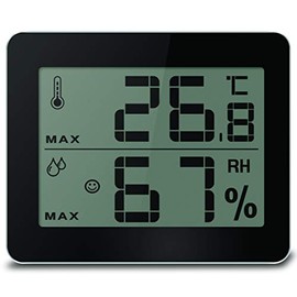 Technoline Modern Front, Coloured Display, Touch Sensor for Lighting, Black