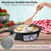 Nutrichef Electric Crepe Maker & Griddle Cooktop - Nonstick 12