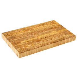 Larch Wood Canada End Grain Small Cutting Board, Standard Line, Handcrafted for Professional Chefs & Home Cooking, 17-3/4" x 11" x 1-1/2"