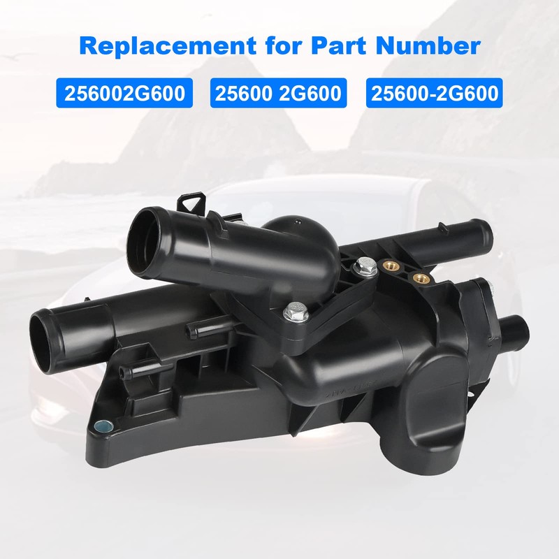 WMPHE Engine Coolant Thermostat Housing Assembly Replacement for 256002G600 Compatible
