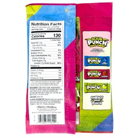 Sour Punch Chews Sour Chewy Candy Individually Wrapped Bulk Taffy – Sour Punch Green Apple, Strawberry, and Blue Raspberry Candy Chews (7 Ounce Bag)