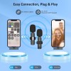 MAYBESTA Wireless Lavalier Microphone Bluetooth Lapel Mic