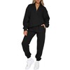 Aleumdr Womens 2 Piece Sweatsuit Sets 2024 Fall Trendy Half