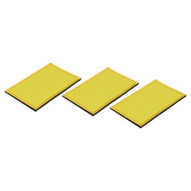 MECCANIXITY Solid Yellow Flag Patch Flags Embroidered Patches Blank DIY Flags Patch 8x5cm/3.15x1.97 Inch for Vest Clothes Backpacks Hats,DIY Crafts Caps,Pack of 3