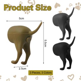 RELKLYU 3 Pieces Dog Piston Styling Toothpaste Tool, Creative Toothpaste Tool, Interesting Toothpaste Dispenser, Toothpaste Accessories