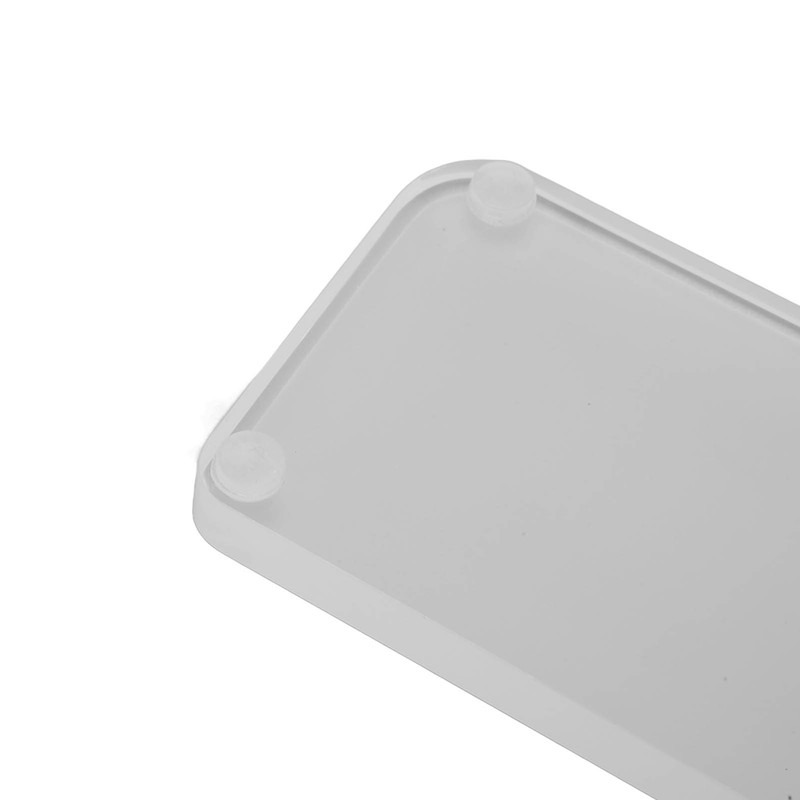 Keyboard Wrist Rest 0.4 to 0.6in Slope Ergonomic Clear Acrylic