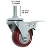 Finnhomy Swivel Caster Wheels 2 Inch Heavy Duty Threaded Stem