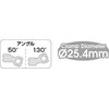 GP MS-28 HBN10618 Ahead Stem 25.4 60mm/50°BLK Handlebar Stem Ahead