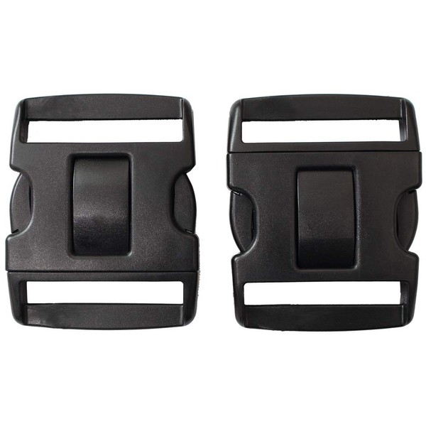 ROCOTACTICAL 2.25" Tri-Release Buckle Set, Replacement Buckle System for 2-1/4in Duty Belt, 2-Pack, Black