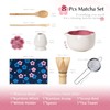 ChaseWind Matcha Whisk Set, 8Pcs Floral Ceramic Matcha Set with