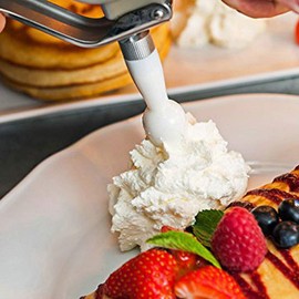 Sivaphe Whipped Cream Dispenser Replacement Parts | Desserts Maker 3 Decoration Tips | Gourmet Whip Culinary 8 Gram Charger Holder Durable Plastic for Sivaphe Cream Whipper