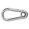 10Pcs Snap Hook Stainless Steel Safety Rope Spring Carabiner Hanging