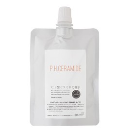 Natural Human Shaped Ceramide Lotion (Happy Lotion PHC) 3.4 fl oz (100 ml) Refill Pouch, Made in Japan, Genuine ViLabo Product