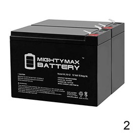 Mighty Max Battery 12V 10AH Battery for Mongoose Pro Fusion Long-Range - 2 Pack Brand Product